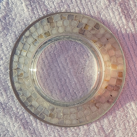 Yankee Candle Lrg Shell Mosiac Jar Plate!!! - Picture 5 of 11